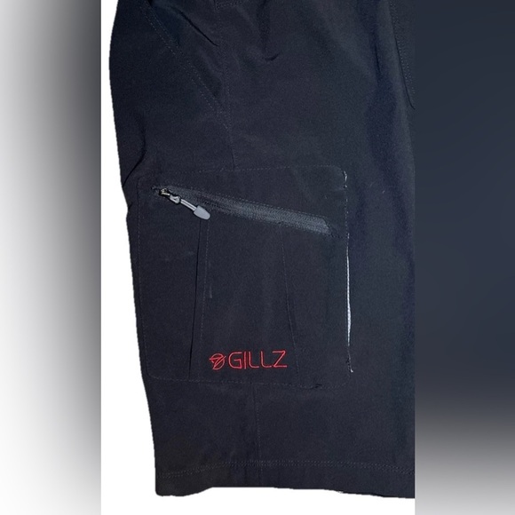 Gillz Shorts Mens 2XL 36x8.5 Black Cargo Performance Fishing Outdoor Hiking - Picture 5 of 7